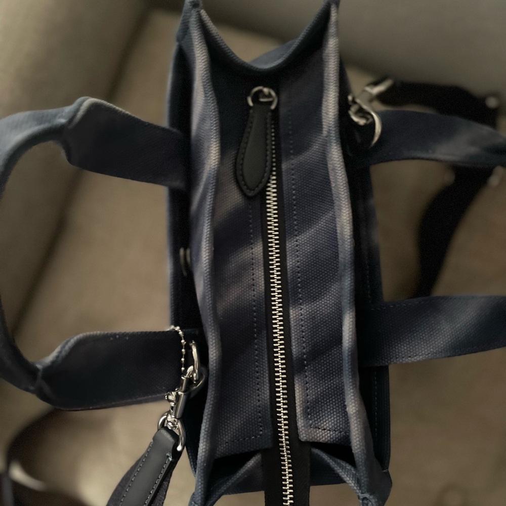 Coach Denim Blue Canvas Tote - Picture 10 of 11